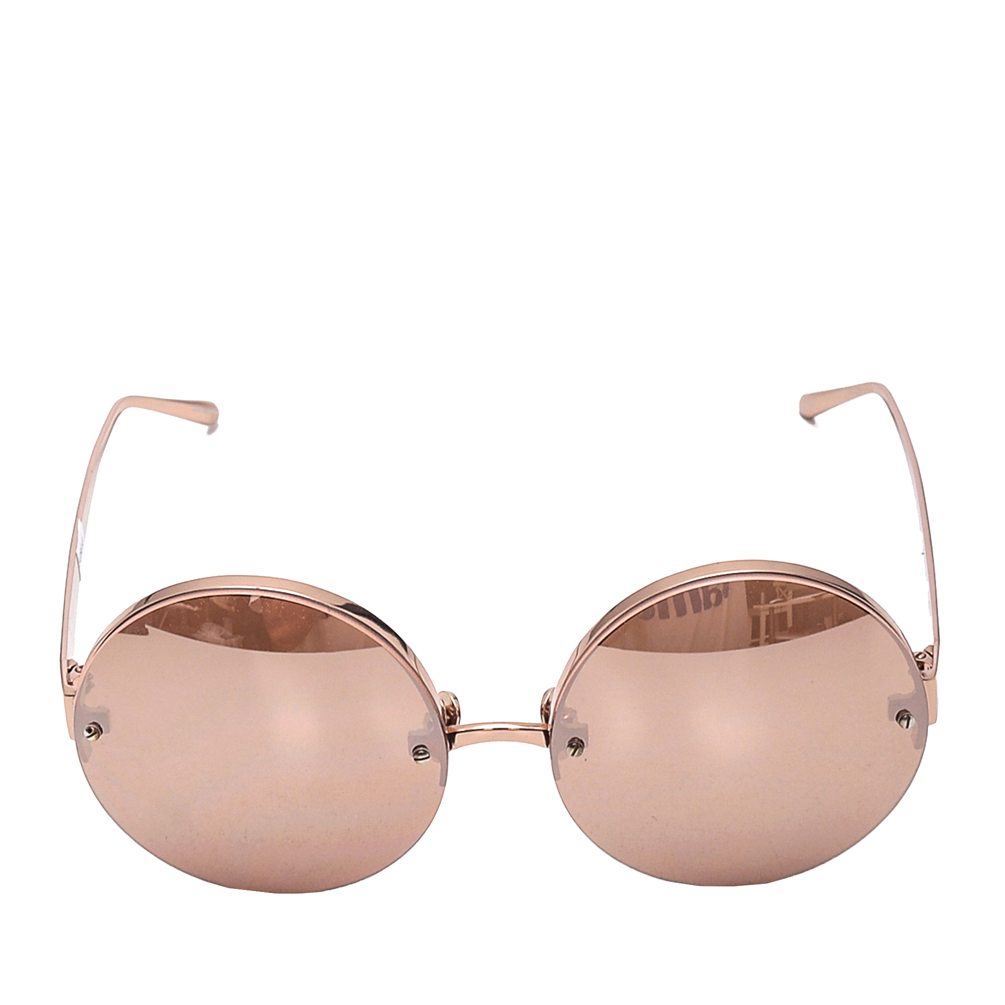 Linda Farrow - Rose Gold Round Sunglasses